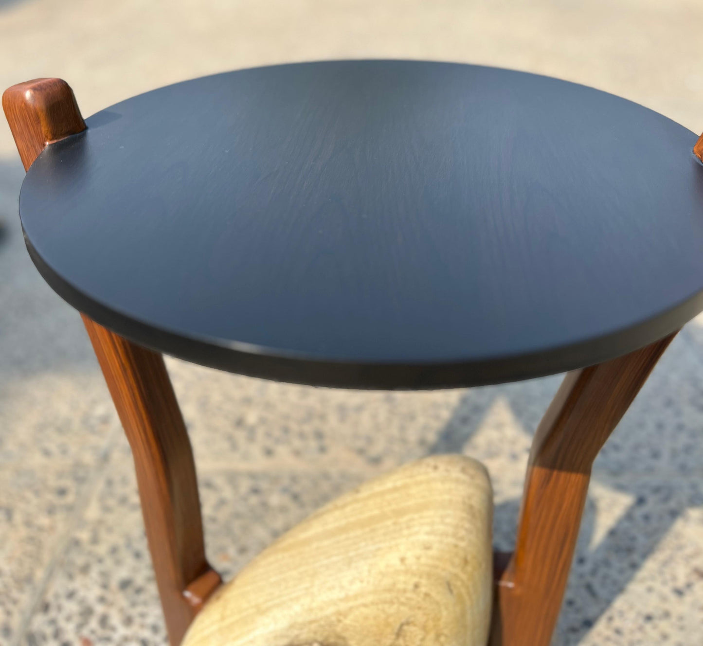 "Petrified" side table