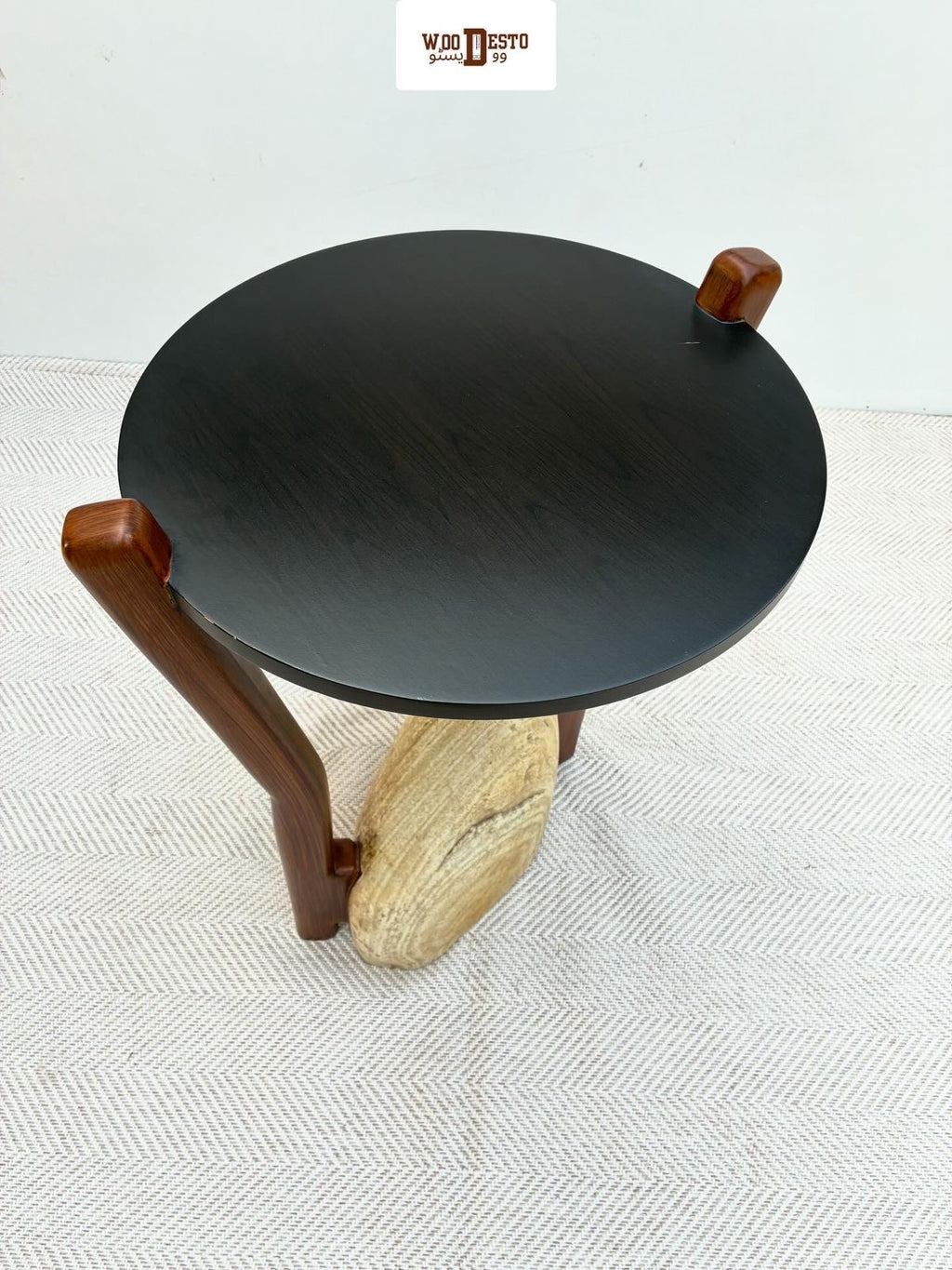 "Petrified" side table