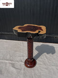 "Spiral Wooden" End Table