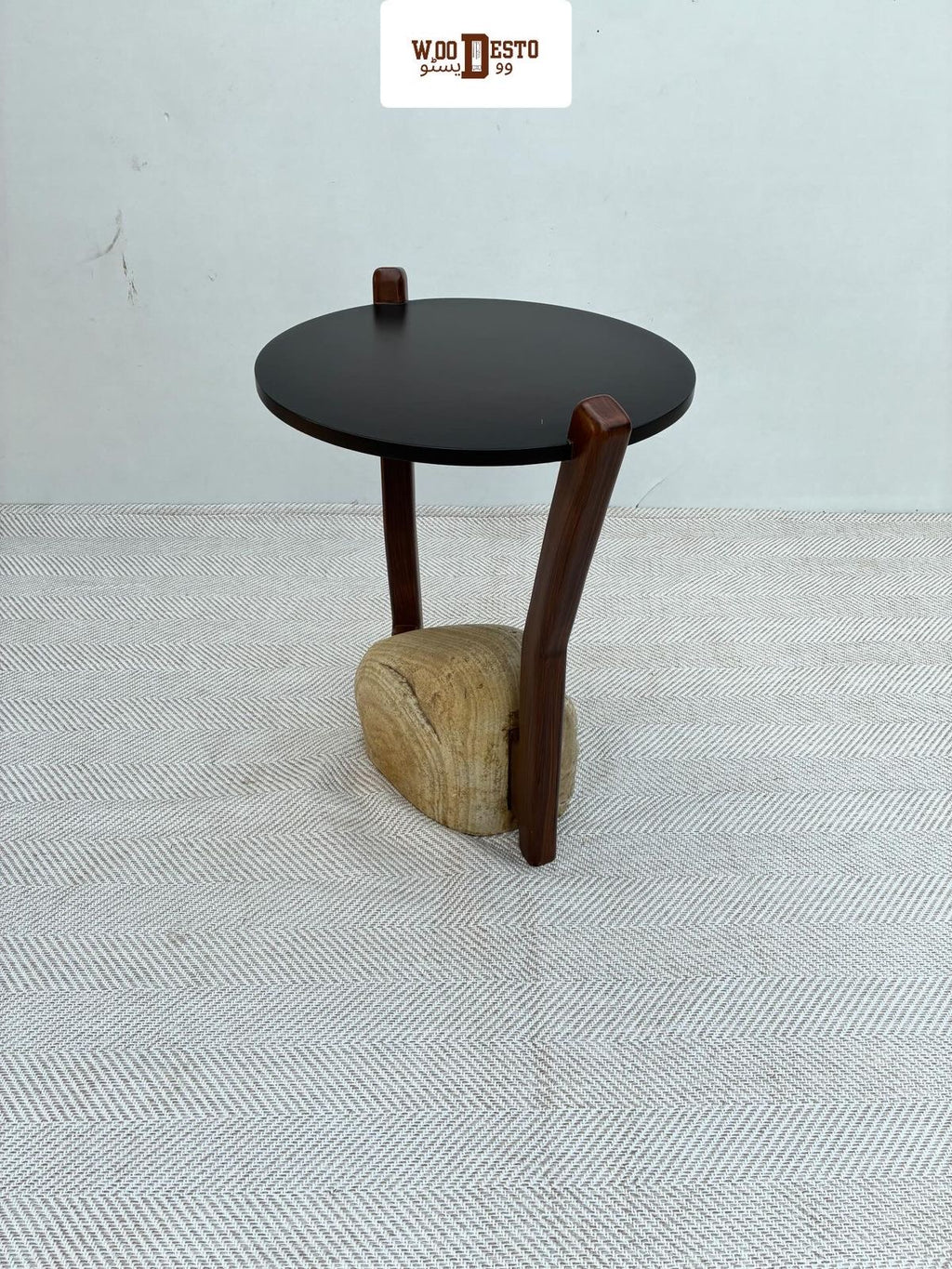 "Petrified" side table