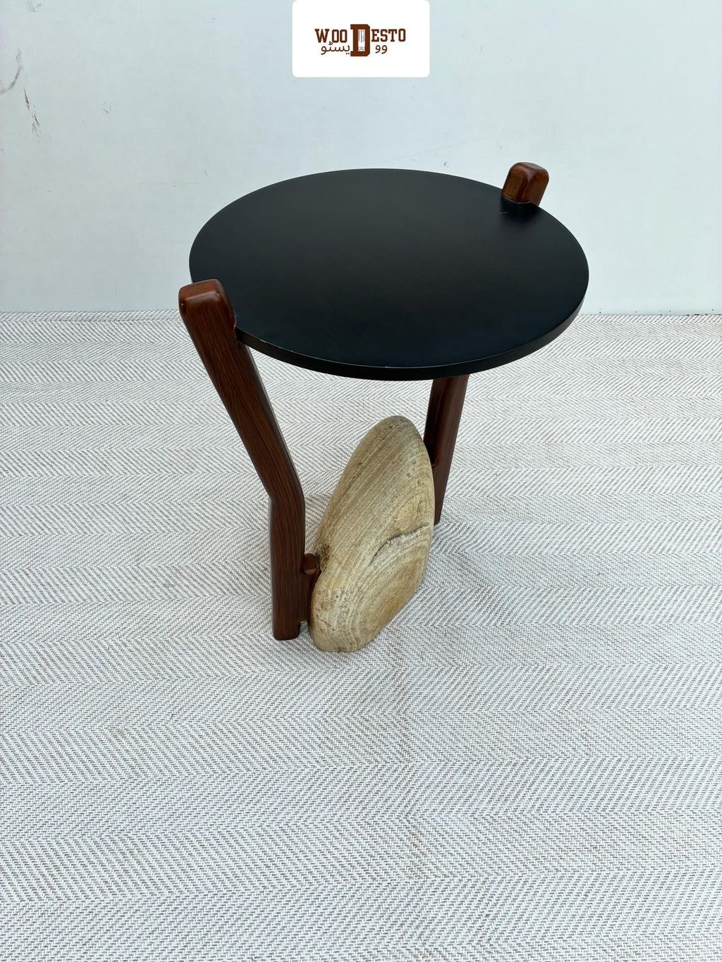 "Petrified" side table